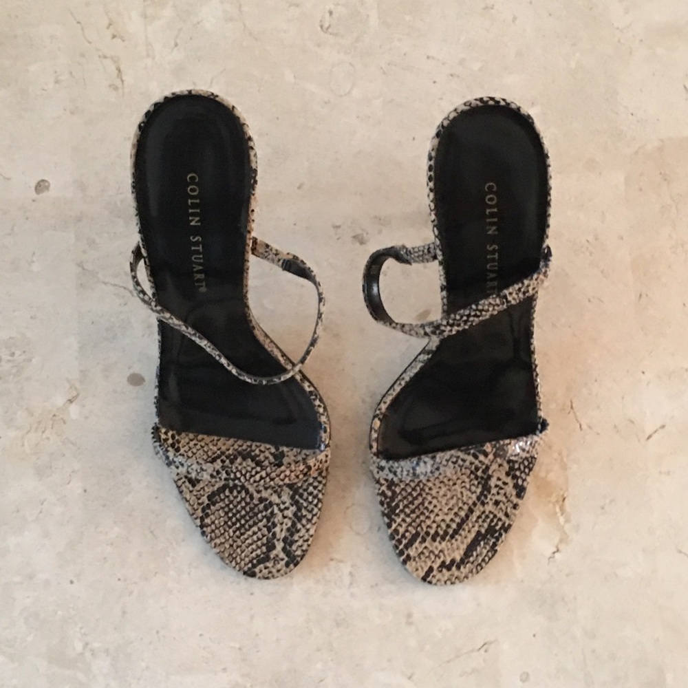 Snake Skin Heels Cream